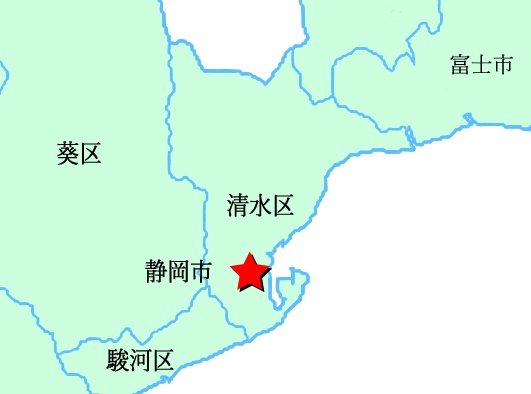 静岡県の地図